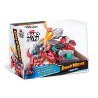 Robo Alive Mega Rex de Guerra 40cm Realista Dino Wars